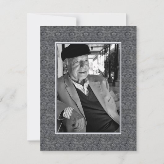 Memoriamの記憶の死の通知の写真 案内状 (正面)