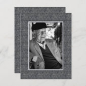 Memoriamの記憶の死の通知の写真 案内状 (正面/裏面)