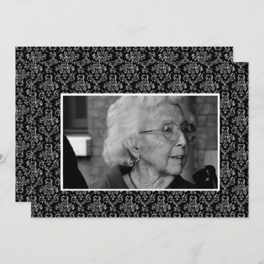 Memoriamの記憶の葬儀の追悼の写真 プログラム (正面/裏面)