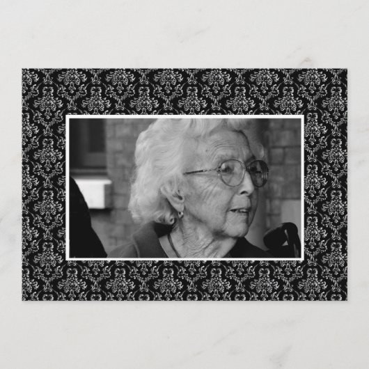 Memoriamの記憶の葬儀の追悼の写真 プログラム (正面)