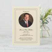 Memoriamカードの層にされた写真 招待状 (スタンド正面)