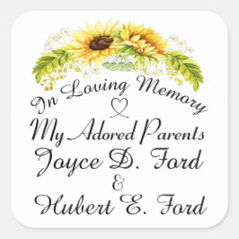 Memoriamステッカー内 スクエアシール