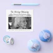 Memoriam愛するメモリの中で葬儀の写真の手を出す チラシ (シングル)