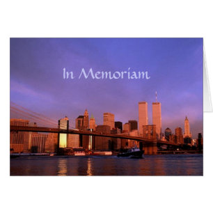 "Memoriam"のツインタワーの世界貿易センターNYCで