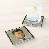 MEMORIAM 2のJohn F Kennedy ガラスコースター (アングル)