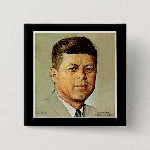ケネディ 大統領缶バッジ | Zazzle JP