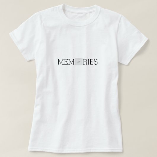 Memories パーソナライズされた Photo Women's Tシャツ (デザイン正面)