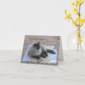 Memories cat noteカード カード (黄色い花)