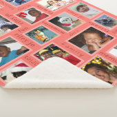 Memories Coral 20フォトコラージュパーソナライズされた シェルパブランケット (3/4)