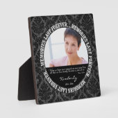 Memories Last Forever – 写真カスタム/名前 フォトプラーク (正面)