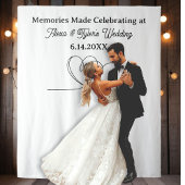 Memories Made at  Wedding Backdrop Photo Prop タペストリー