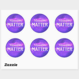Memories Matter ALZ Awareness Sticker ラウンドシール