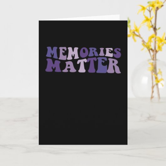 Memories Matter Alzheimer Brain Awareness Support カード (黄色い花)