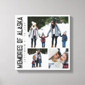 Memories of Alaska Vacation Photo Keepsake キャンバスプリント (正面)