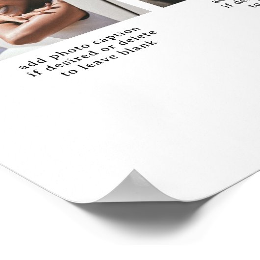 Memories With You | 11 Photo Collage Keepsake ポスター (角)