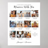 Memories With You | 11 Photo Collage Keepsake ポスター (正面)