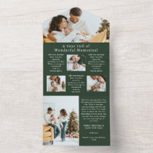 Memories Year In Reviewフォトコラージホリデーカード