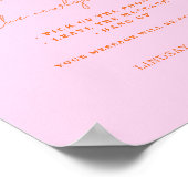 Memoring Guest Book Message Poster ポスター (角)