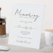 Memoring Guest Book Message Sign 台座サイン (インサイチュ)