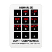 memorize妥協しません マグネット (縦)