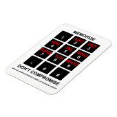 memorize妥協しません マグネット (左側)