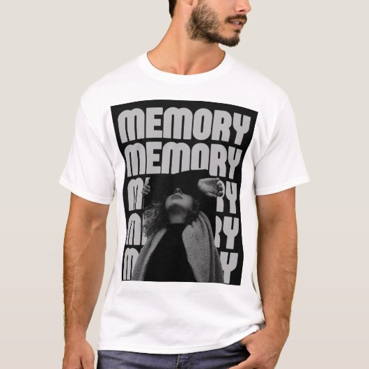 MEMORY テキストプリント Tシャツ (正面)