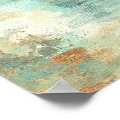 Memory,Abstract Landscape Trees Art Painting ポスター (角)