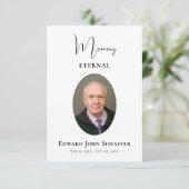 Memory Eternal Photo Orthodox Christian Funeral サンキューカード (スタンド正面)