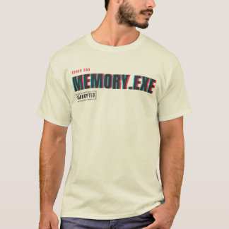 Memory.exe破損 | グリッチシステムエラータイポグラフィ tシャツ