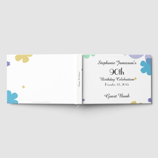 Memory/Guest Book 90th Birthday Partyお祝い ゲストブック (全面)