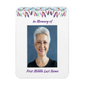 Memory Keepsake  Feathers Boho Tribal Native マグネット (縦)