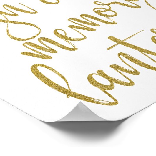 Memory Lantern 8x10のサインにサインし結婚てください ポスター (角)