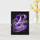 Memory loss alzheimer awareness month remember カード (黄色い花)