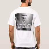 Memory Makers、Inc.ディスクジョッキーのワイシャツ Tシャツ (裏面)