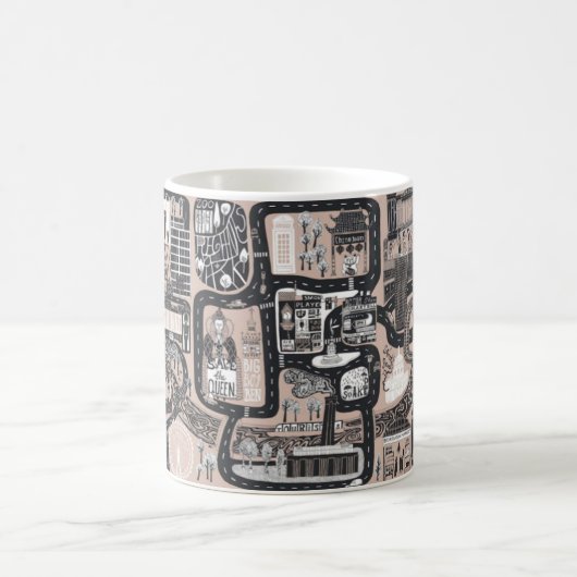 MEMORY MAPS MUG, ROSE // LONDON  コーヒーマグカップ (中央)