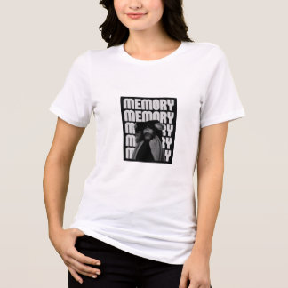 Memory Minimal Black and White Typography T-Shirt トライブレンドTシャツ