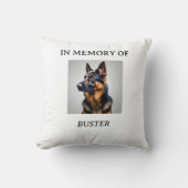 Memory of Pet Throw Pillow クッション (正面)