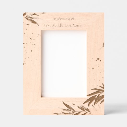  Memory Photo Yellow Roses Garden Flowers レーザー彫刻フレーム (正面)