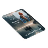 Memory Remembrance Keepsake Wilderness Lake Canoe マグネット (右側)