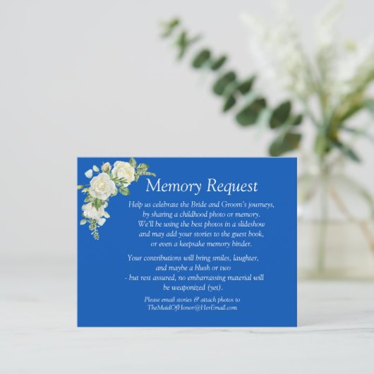 Memory Request - Cobalt Blue & White Roses Wedding (スタンド正面)