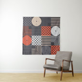 Memphis魔法：幾何学的バナーおもしろい タペストリー (インサイチュ)