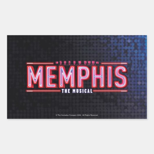MEMPHIS -ミュージカル 長方形シール (正面)