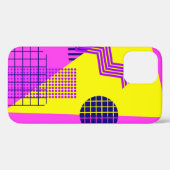 Memphis 80年代：幾何形状背景 Case-Mate iPhoneケース (裏面 (横))