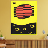 Memphis Bitossi Dream キャンバスプリント (インサイチュ (リビング))