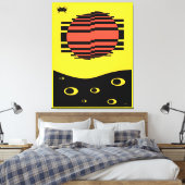 Memphis Bitossi Dream キャンバスプリント (インサイチュ (寝室))