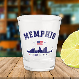 "Memphis– Cheers to 1819 & the Bluff City" ショットグラス