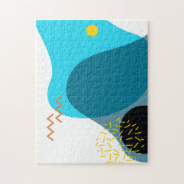 Memphis, cool, trendy, urban, modern illustration ジグソーパズル