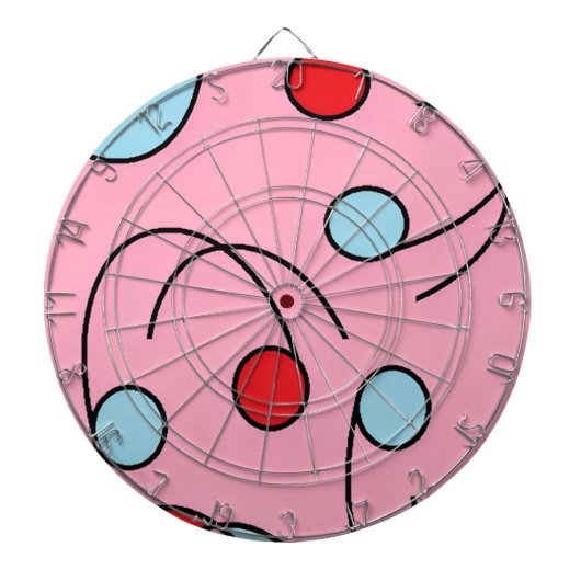 Memphis Design Drupes ダーツボード (正面)