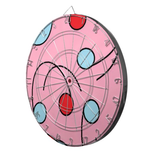 Memphis Design Drupes ダーツボード (正面右)