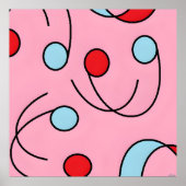 Memphis Design Drupes ポスター (正面)